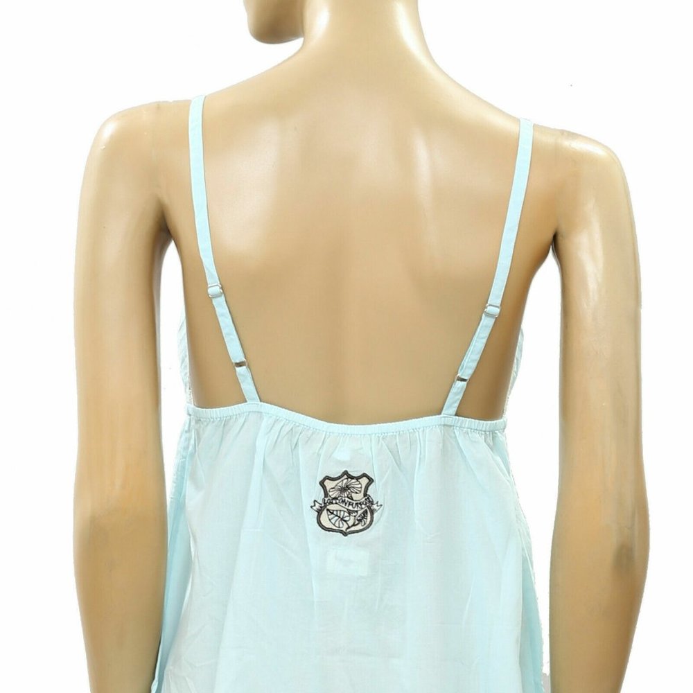 Odd Molly Anthropologie Once In A While Lace Slip Mini Dress Cotton S-1 220002 - Picture 3 of 4